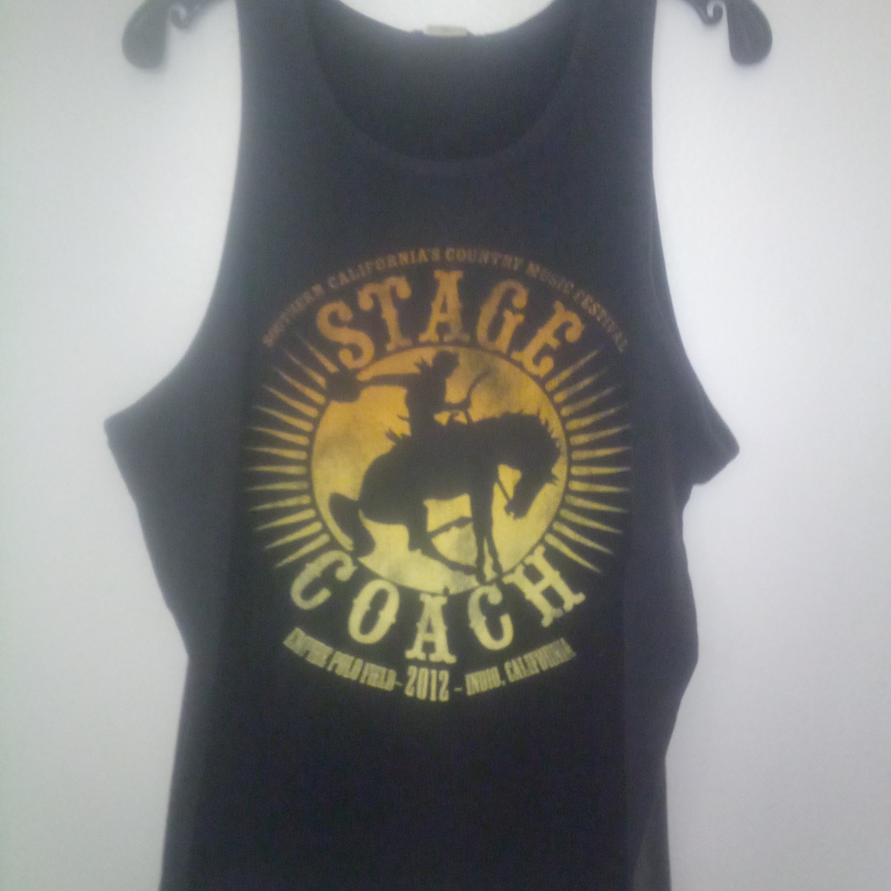XL Black Stagecoach Graphic Tank Top